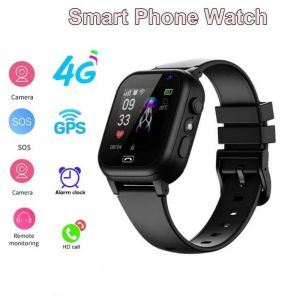 Montre connect&eacute;e 2G avec &eacute;cran tactile, suivi GPS, alarme, g&eacute;olocalisation et prise de photos &agrave; distance - Noire - Neuf