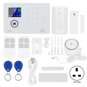 Alarme antivol sans fil avec ecran TFT 2,4 pouces, 3G, GSM, GPRS, Wi-Fi, application de securite a distance pour la maison, 100-240 V (UK) - Neuf