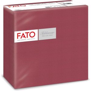 Kal-, Serviettes En Papier, Airlaid, Effet Textile, Paquet De 50 Serviettes, Format 40x40 Pliées En 4, Décor Shade Bordeaux - Neuf