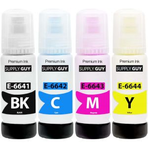 Encre Compatible avec Epson 664 pour EcoTank ET 14000 2550 2650 4500 L100 L110 L1300 L200 L210 L300 L3050 L3060 L3070 L310 L355 L361 L365 L382 L385 L386 L455 L485 L486 L555 L565 (4X 70 ML) - Neuf