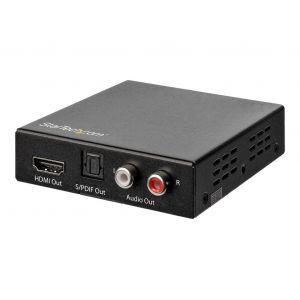 StarTech.com Extracteur audio HDMI vers RCA ou Toslink - 4K 60 Hz - Adaptateur HDMI vers audio analogique/num&eacute;rique (HD202A) - Extracteur de signal audio HDMI - noir - Neuf