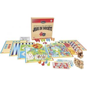 Coffret De Jeux De Societe Traditionnels - Coffret En Bois[Z677] - Neuf