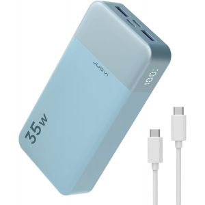 JGD-Batterie Externe Charge Rapide 35W 20000mAh Power Bank USB C in&Out Chargeur Externe PD3.0 QC4.0 Batterie Portable Compatible avec iPhone17 16 15 Galaxy Pixel Tablette - Neuf