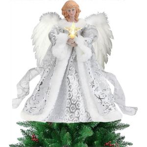 2d Ange de No&euml;l Topper, Lumineux, Arbre de No&euml;l, Ange, Ange Illumin&eacute; la Cime des Arbres, Angel Star Sommet de l'Arbre, Avec la Lumi&egrave;re de Led, Pour une Saison de l'Arbre de No&euml;l - Neuf
