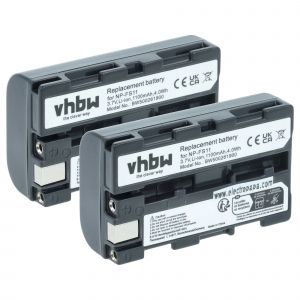 vhbw 2x Batterie compatible avec Sony DSC-P20, DSC-P30, DSC-F505V, DSC-F55, DSC-F55K, DSC-F55V, DSC-P1 cam&eacute;ra vid&eacute;o cam&eacute;scope (1100mAh, 3,6V, Li-ion) - Neuf