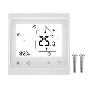 Thermostat de chauffage programmable intelligent WIFI, controleur de temperature, ecran tactile LCD retroeclaire - Neuf