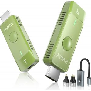 MEVRONISSHOP-HDMI sans Fil,&Eacute;metteur et r&eacute;cepteur HDMI sans Fil,Transmetteur HDMI sans Fil pour Streaming TV, Streaming R&eacute;union, Plug & Play pour Ordinateur Portable/PC vers Un projecteur/Moniteur/HD - Neuf