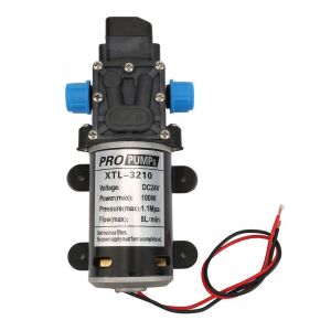 Pompe a eau electrique 24 V/100 W, 8 l/min, auto-amorcante, a membrane, avec pressostat, pour lave-linge - Neuf