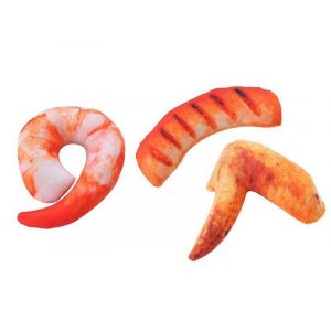 Jouets Couineurs R&eacute;alistes En Forme De Nourriture Pour Chiens Et Chats - Lot De 3 - Neuf