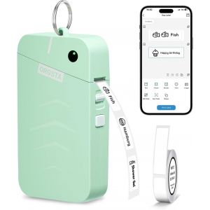 KALANKA-S001 &Eacute;tiqueteuse Bluetooth Portable Imprimante d'&Eacute;tiquettes Autocollantes 2000 mAh Mini &Eacute;tiquette pour Maison, Bureau, &Eacute;cole, Cuisine personnalis&eacute;es, Compatible iOS et Android - Neuf