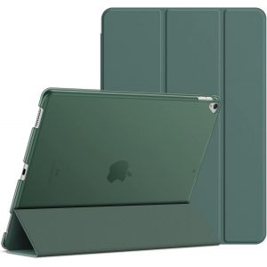 Coque Pour Ipad Pro 12,9 (1&egrave;re Et 2&egrave;me G&eacute;n&eacute;ration, Mod&egrave;les 2015 Et 2017), Housse &Eacute;tui Rabat &Agrave; Fonction R&eacute;veil/Sommeil Automatique (Vert Brumeux) - Neuf