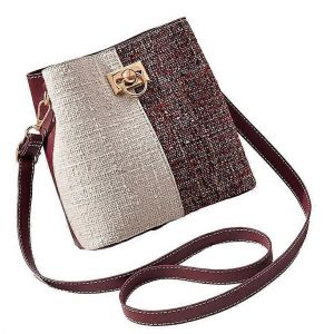 Sac &agrave; bandouli&egrave;re de Grande capacit&eacute;, deux tons en m&eacute;tal de conception de sac seau - Neuf