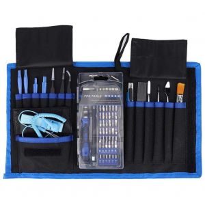 HJLIAN Kit d'outils manuels de reparation d'ouverture electronique 80 en 1, jeu de tournevis pour telephone, ordinateur portable, PC - Neuf
