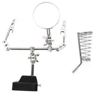 Outil D'aide De Troisieme Main?: Loupe 5x, Accessoire De Bijouterie, Loupe Avec 2 Pinces - Neuf