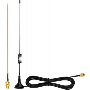 SUBZONAL-Antenne 868 MHz 5dBi ¿ 848-888 MHz ¿ SMA Pigtail SMA Connecteur mâle -Base Magnétique & Coaxial Câble RG174 3M ¿ Compatible Homematic CCU, Fibaro, SIM868, Raspberry Pi - Neuf