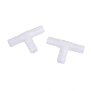 2 x 12mm en plastique Connecteur en T Égal Raccord de tuyau barbelé Raccord de tuyau d'air / d'eau - Neuf