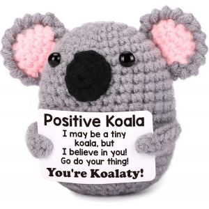KAL-Cadeaux Positifs, Bonne Rétablissement Porte-Bonheur, Animaux Au Crochet Koala, Décoration De Bureau, Cadeau Inspirant, Cadeau De Motivation, Cadeaux Réconfortants - Neuf