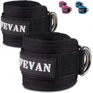 Lot De 2 Poulies De Cheville Rembourrées En Velcro Pour Gym Unisexe.[K377] - Neuf