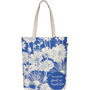 Sjzg-Ecoright 100% Organic Canvas Tote Bag With Zip, Eco-Friendly Small Tote Bags For Women For Christmas, Travel, Beach & Shopping - Neuf