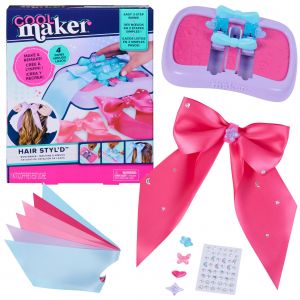 Cool Maker, Machine &agrave; noeuds Hair Styl'd, 4 noeuds &agrave; cr&eacute;er &agrave; l'infini, kit cr&eacute;atif d'accessoires pour cheveux, jouets pour filles &agrave; partir de 6 ans - Neuf