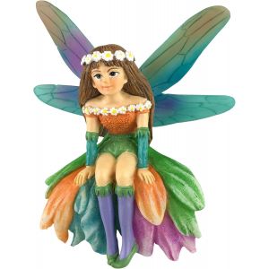 Mevronisshop-Daisy La Magnifique, F&eacute;e Miniature Pour Votre Jardin Enchant&eacute;/Jardin Miniature - Neuf
