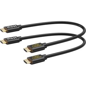 Lbgwp60-Lot De 2 Câbles Otg Micro Usb Mâle À Mâle Compatible Avec Dji Spark Et Mavic, Ps4, Téléphone Et Tablette Android, Dac Et Plus, 20 Cm, Noir-Cablecreation - Neuf