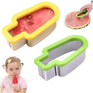 Pastèque Fraise, Pastèque Fraise Moule, Tranche De La Pastèque En Forme De Crème Glacée Outil, Créative Et Simple Fruit Gadget De Cuisine - Neuf