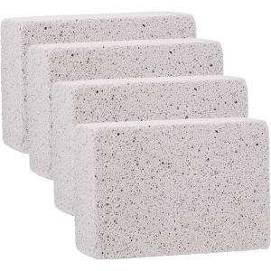 ASFASFq-4 Pièces Pierre De Ponce Nettoyant, Bloc De Nettoyage De Pierre De Gril Briques De Nettoyage De Grill Barbecue Bloc Grill Pierre Ponce Réutilisable Pierre De Nettoyage pour Barbecue - Neuf