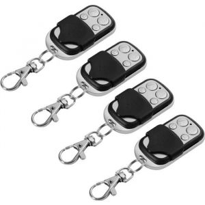 XCSOURCE 4pcs Télécommande Universel Clonage Portail Electrique Garage Ouvre-Porte Fob 433mhz Remplacement Porte Clé HS641 - Neuf
