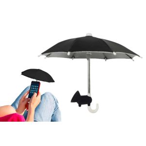 Parapluie pour t&eacute;l&eacute;phone avec support &agrave; ventouse, pare-soleil r&eacute;glable pour appareils mobiles - Neuf