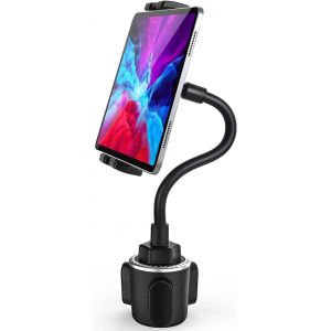 Support Tablette Voiture Porte-gobelet, Universel Col de Cygne Porte-Gobelet Tablette pour Camion, Tapis de Course, v&eacute;lo Spin, pour iPad Pro Mini Air, Galaxy, iPhone 4-12.9"" T&eacute;l&eacute;phone Tablet - Neuf