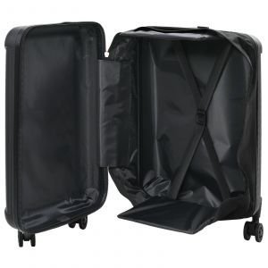 vidaXL Valise pliable coque dure 24' noire 43x27x66 cm ABS - Neuf
