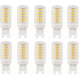 Kal-Ampoule Led G9, 7w Équivalent À Une Ampoule Halogène 70w, 700lm, Blanc Chaud 3000k, Ampoule G9 À Économie D'énergie Non Dimmable, Pack De 10 - Neuf