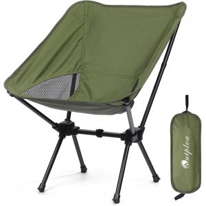 Lbgwp60-Petit Cha Pliante Camping Confortable, Cha De Plage Pliante Ultra Légère, Cha Pliante Exterieur Portable De Peche Randonnée Barbecue Voyage, Vert - Neuf