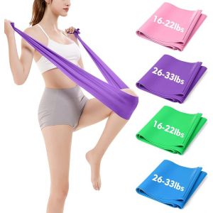 Fitnessband Bandes De Gymnastique,2 R&eacute;sistances Levels 8-10kg/12-15kg,Premium Long 1,8/2,0m Bandes De R&eacute;sistance Exercice &Eacute;lastiques Pour Yoga Pilates Crossfit R&eacute;&eacute;ducation.[K1221] - Neuf