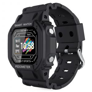 Montre Intelligente Ip67 &Eacute;tanche Pression Art&eacute;rielle Fr&eacute;quence Cardiaque Oxyg&egrave;ne Smartband Long Standby Sport Femmes Hommes Bracelet Noir - Neuf