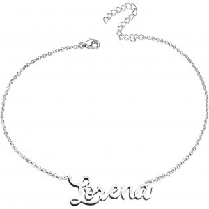 Eryi-Bracelet Pour Femme Avec Prénom En Acier Inoxydable - Pendentif Prénom Personnalisé Argenté Pour Femme - Cadeaux Personnalisés Pour Femme, Mère, Fille, Meilleure Amie - Neuf