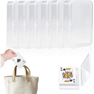Sansh-6 Pièces Etui À Carte À Jouer Transparent Et Vide, Boîtes En Plastique Pour Cartes À Jouer, Boîte À Cartes À Jouer Rangement En Plastique, Boîte À Cartes À Jouer Réutilisables, Pour Artisanat, - Neuf