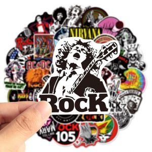 Autocollant Graffiti Diy Sticker (1 Pi&egrave;ce) Rock Band - Neuf