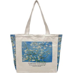 TZF-Sac Tissu, Tote Bag, Sac Toile, Sacs de Courses et Cabas, Sac en Toile de Jute, Sac Fourre Tout,Sac courses, Sac Jute Extra Large, Sac en Tissu Imprimé pour Femme,le Shopping, L'école - Neuf