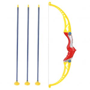 Jeu De Tir A L'arc Pour Enfants, Jouet D'exterieur, Arc En Plastique, Fleche A Ventouse Avec Cible De Score, Jouets De Tir En Toute Securite - Neuf