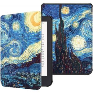 GUOP-Étui Pour Kobo Clara Hd 6 Pouces 2018 (Numéro De Modèle: N249) - Housse Fine Et Légère Coque Fermeture Magnétique Fonction Réveil/Sommeil Automatique,Nuit Étoilée - Neuf