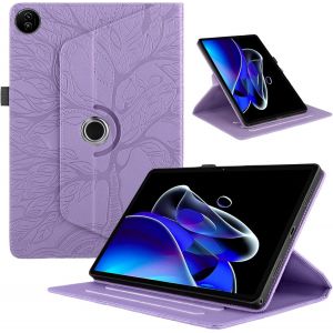 Coque pour Honor Pad 10 12.1 Pouces 2025 &iquest;&iquest;tuis Housse PU Cuir 360&iexcl;&atilde;Rotatif Multi-Angle Stand Flip Protection pour Honor Pad 10 Coque Cover,Violette Arbres - Neuf