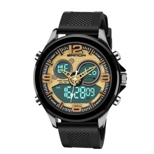 Montre À Marée Étanche À Grand Cadran-Multi-Fonction Glow,Or-Sanda Gold - Neuf
