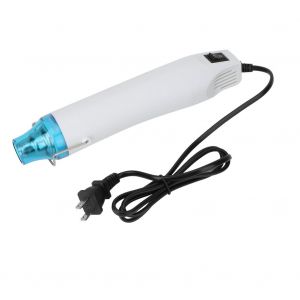 Pistolet a air chaud electrique, outil de bricolage pour gaufrage, sechage de tubes retractables et peinture (US 110 V, blanc) - Neuf