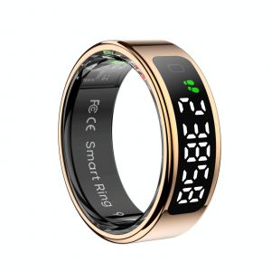 Bague Connect&eacute;e Argent&eacute;e &Eacute;tanche Suivi Sant&eacute; Et Sport Bluetooth 5.2 Or Yonis - Neuf