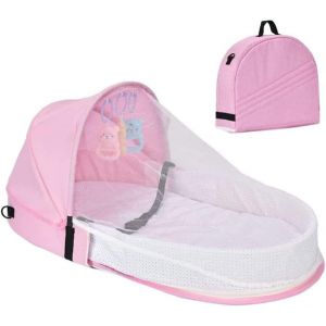 Kal-Tente De Berceau, Pliable, Moustiquaire Pour Tente, Pliable Pour Bébé, Berceau, Moustiquaire Pliable Portable Pour Bébé, Lit Moustiquaire Pour Bébé Avec Fermeture Éclair - Neuf