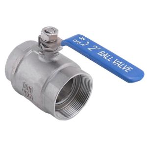 Robinet à boisseau sphérique filetage femelle 2 pouces 304 en acier inoxydable DN50 1000 WOG - Neuf
