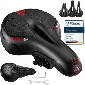 Selle Confortable,Selle Vélo Gel Ergonomique Avec Boule D'amortisseur À Double Ressort,Siège De Vélo Pour Bicyclette Vtt Vélos De Montagne Pliants.[E93] - Neuf