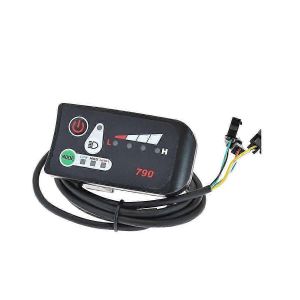 Compteur de vélo électrique de véhicule électrique 48V Affichage de puissance LED 6 km Compteur de booster 790 mètres - Neuf